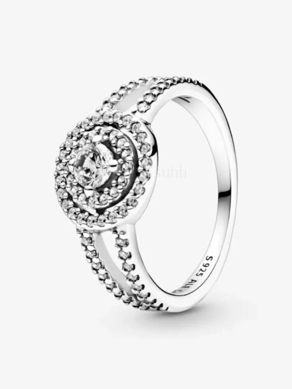 Pandora Sparkling Double Halo Ring